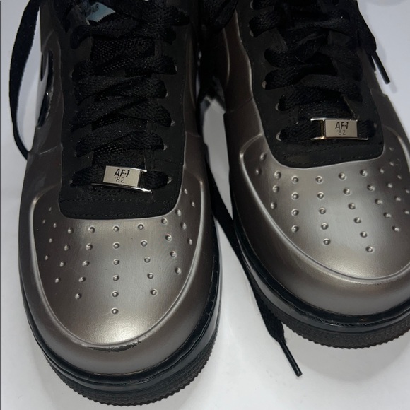 Nike 7.5 Men's Air Force 1 Foamposite Pro low top Pewter Silver - Picture 13 of 13